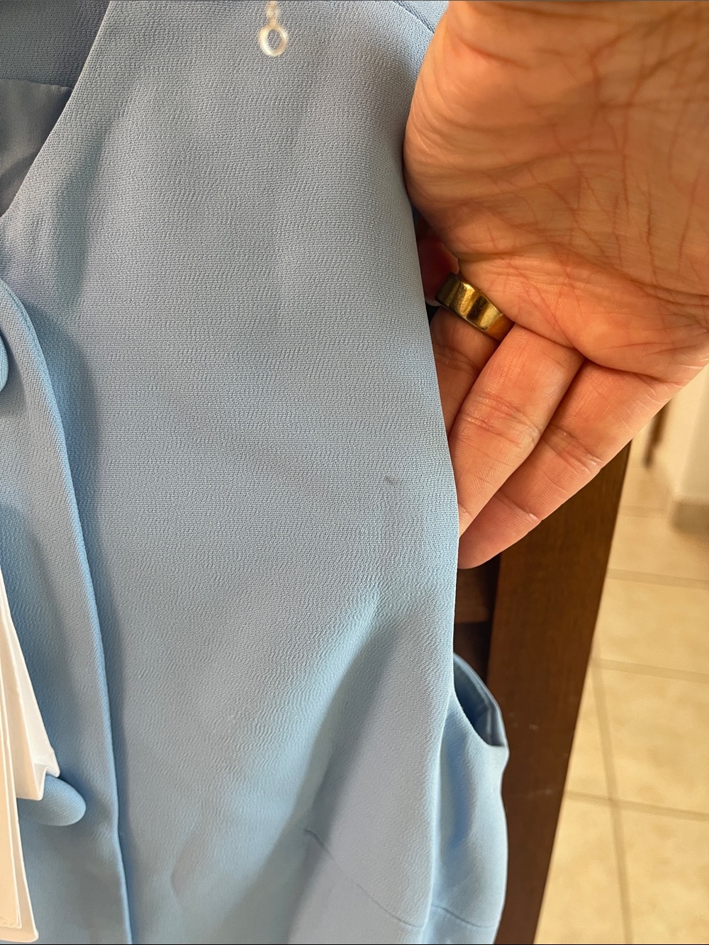 Veronica Beard Sky Blue Double-Breasted Sleeveless Shift Dress size 4 - Picture 10 of 10